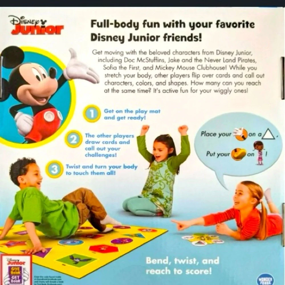 DISNEY JUNIOR Super Stretchy Game, The twisty, turny, see what you can do game!
